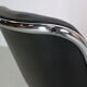 Chaise de bureau pivotante en cuir de Charles Pollock pour Knoll, années 1980