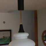 Opaline suspension lacquered steel and brass