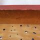 Tabouret bois rouge Luterma