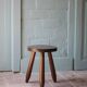 Vintage stool, tripod wooden stool, occasional stool, plant stand,