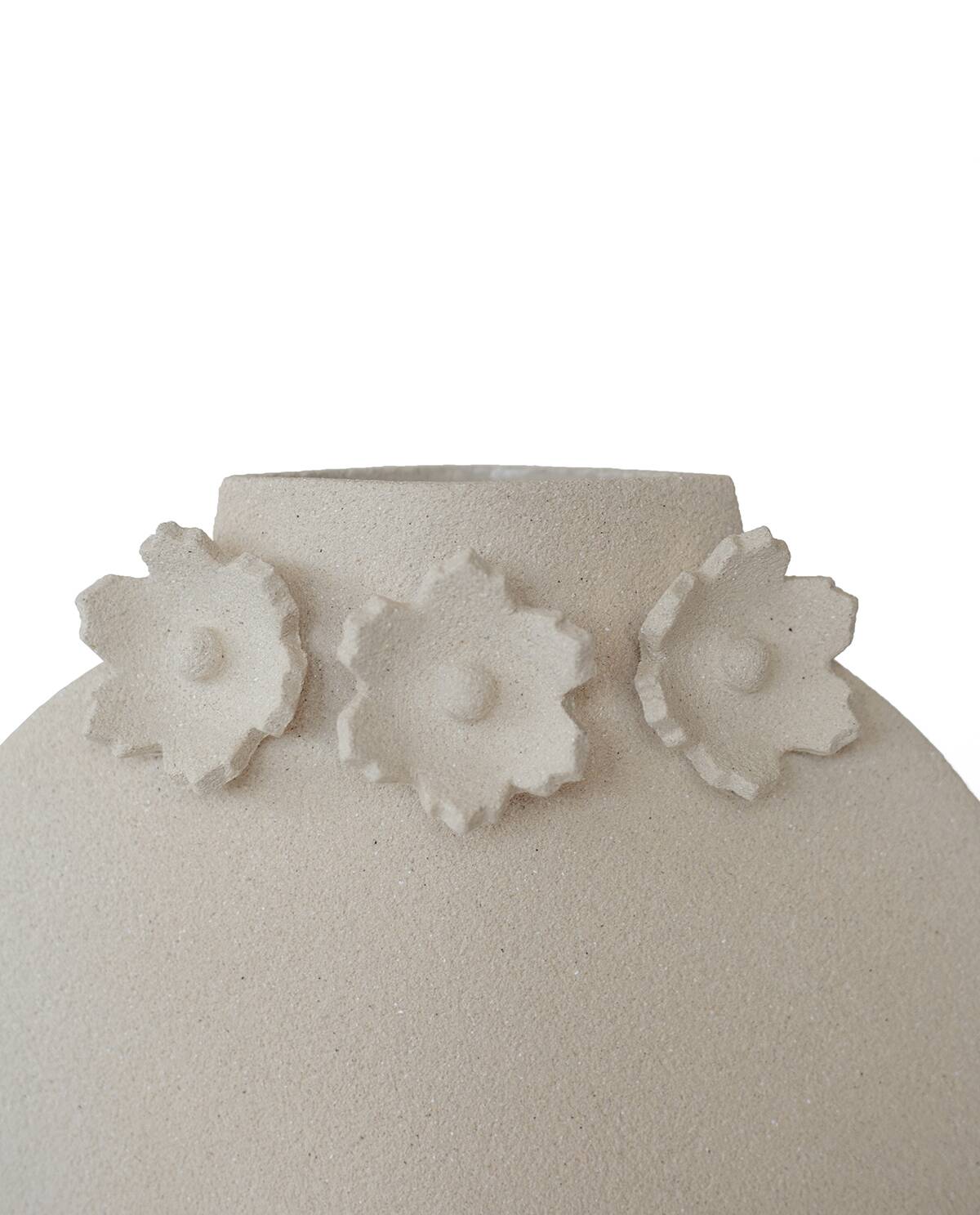 Ceramic Vase 'Sculptural Flowers - Moon'