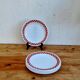 Set of 5 Arcopal Polka dessert plates