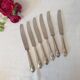 Large antique X6 knives made of silver metal