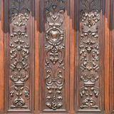 Neo-Gothic Walnut Castle Chest Bench