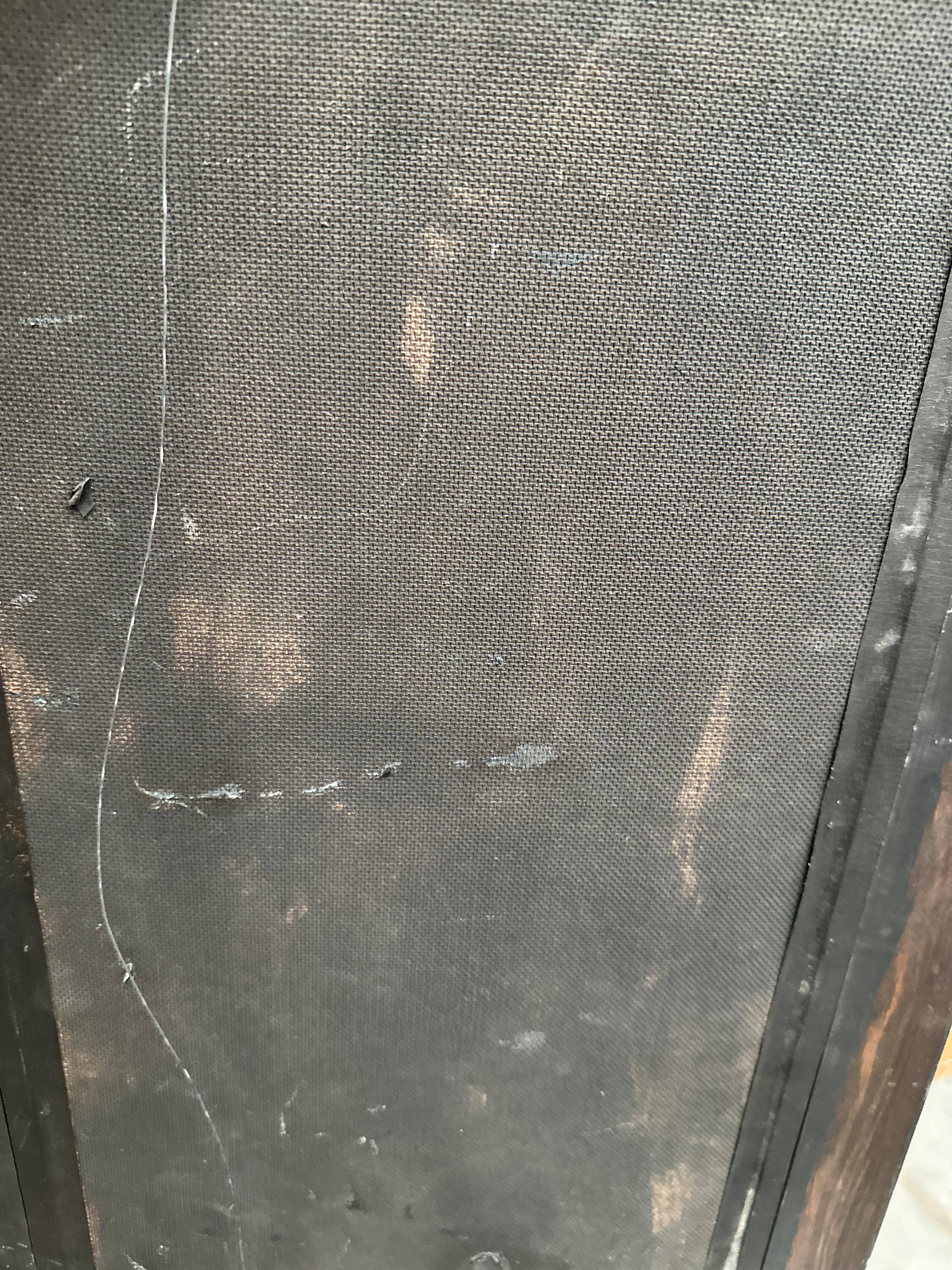Huile sur panneau d'origine suédoise – “Composition” monogrammée “O”