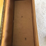 Toy chest with rattan feet retro 50