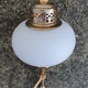 Brass opaline chandelier 1950