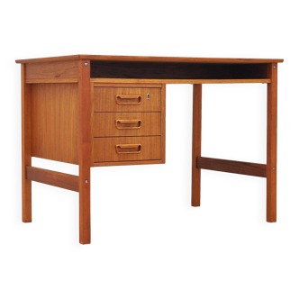 Bureau en teck, design danois, années 1960, designer : Arne Wahl Iversen