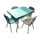 Table formica et chaises
