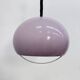 Mid-century purple plastic hanging lamp Harvey Guzzini for Meblo, 1970s