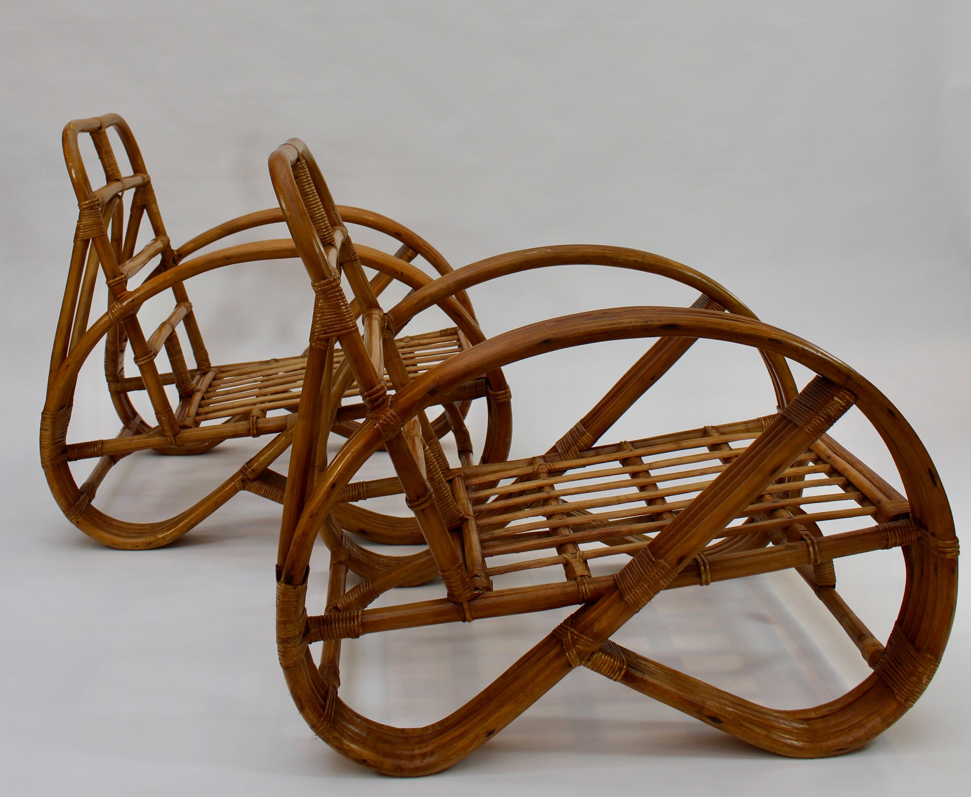 Pair of rattan chairs