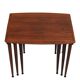 Nest of teak tables ×3, J. Aakjær Jørgensen, Denmark 1960s