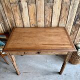 Antique table with turned legs (renovated)