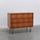 Pair of honey coloured cabinets by Alfred Hendrickx for Belform, 1950s