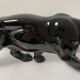 Black ceramic tiger art deco style