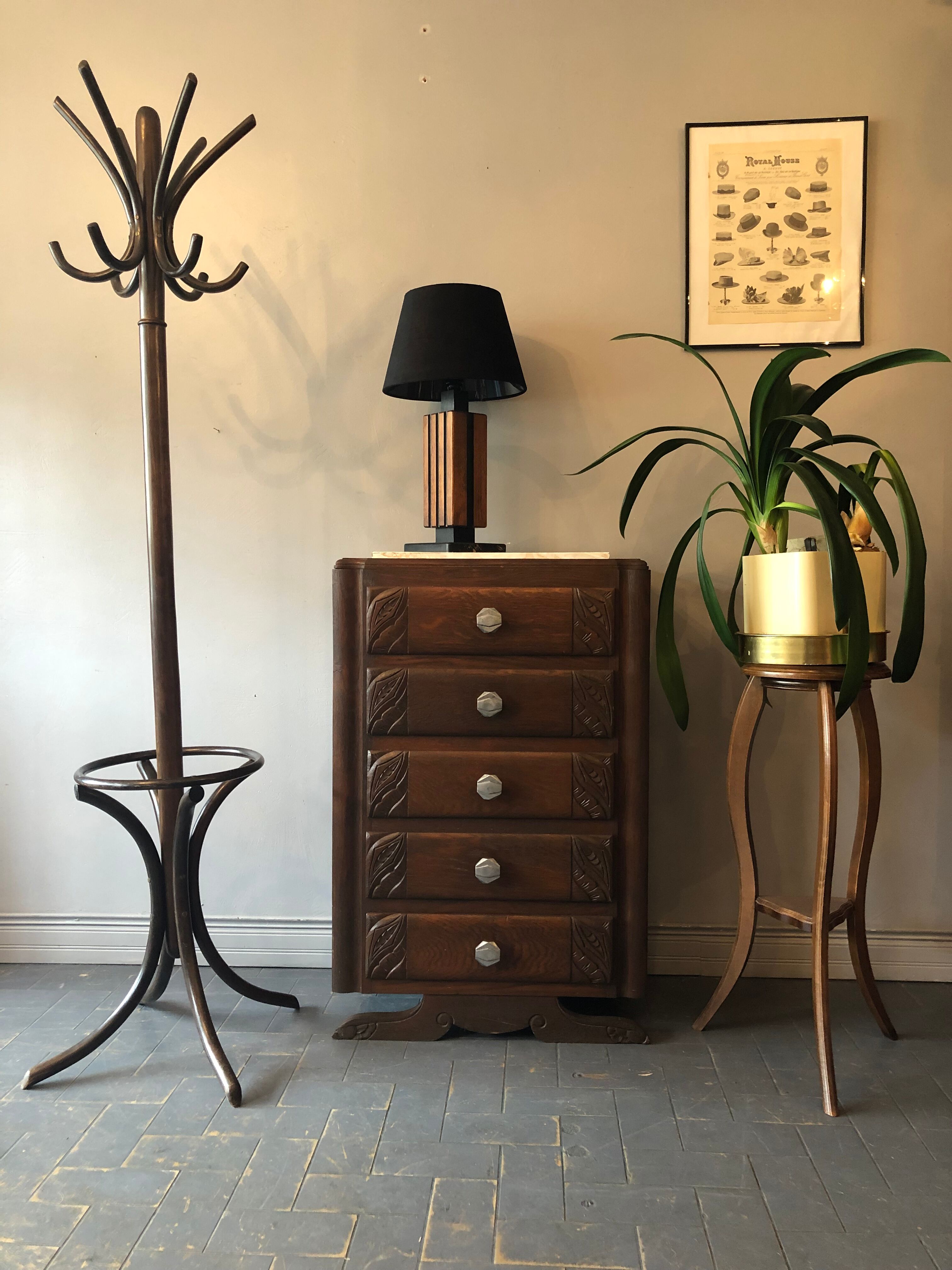 Art Deco rag chest of drawers