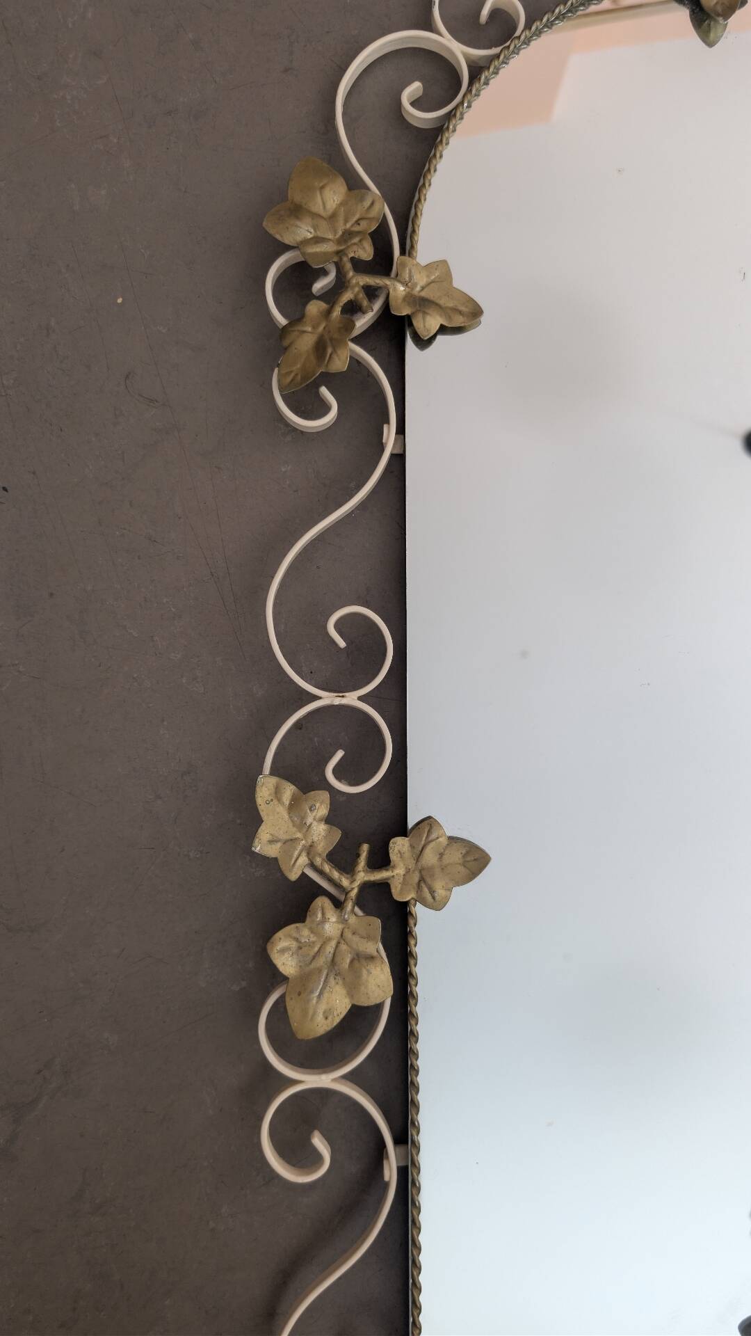 Wrought iron mirror