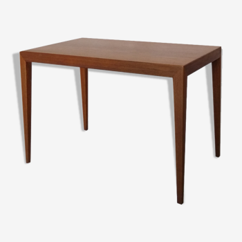 Teak coffee table by S. Hansen for Haslev, Denmark, 60