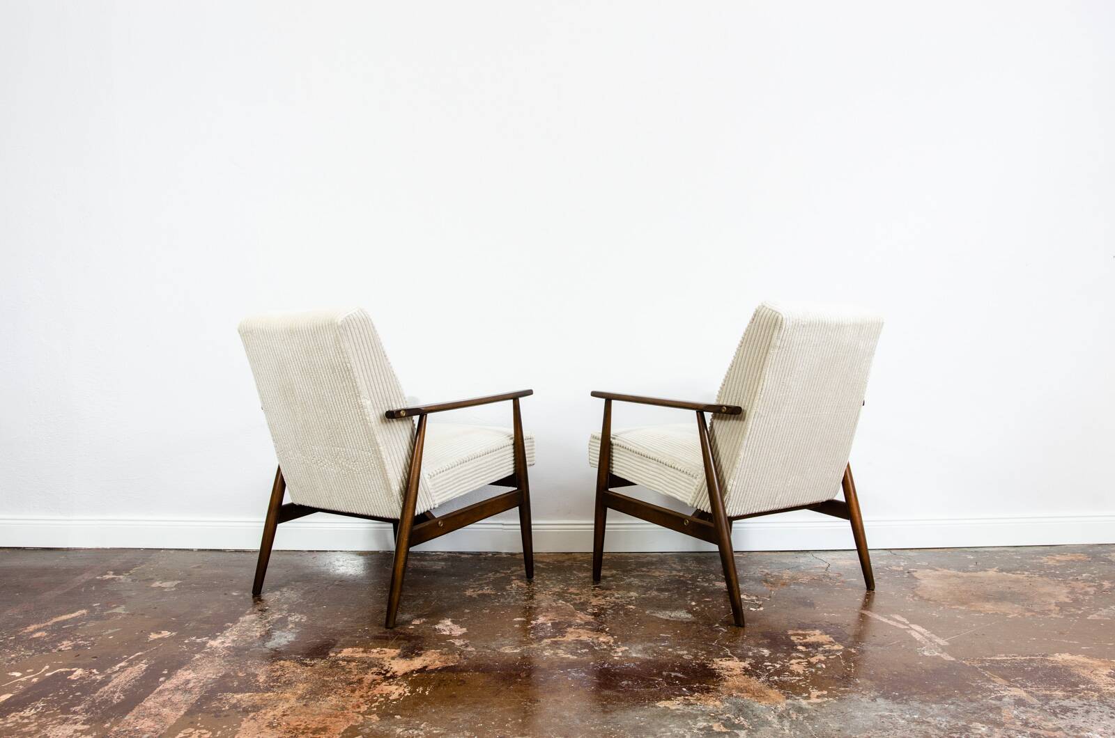 Customizable Pair Of Mid Century Armchairs, 1960's