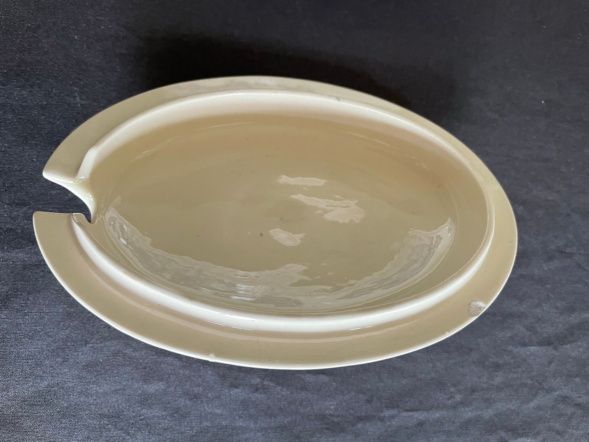 Longwy saucière in iron earth model fismes