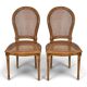 Pair of caned chairs in Louis XVI style