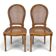Pair of caned chairs in Louis XVI style
