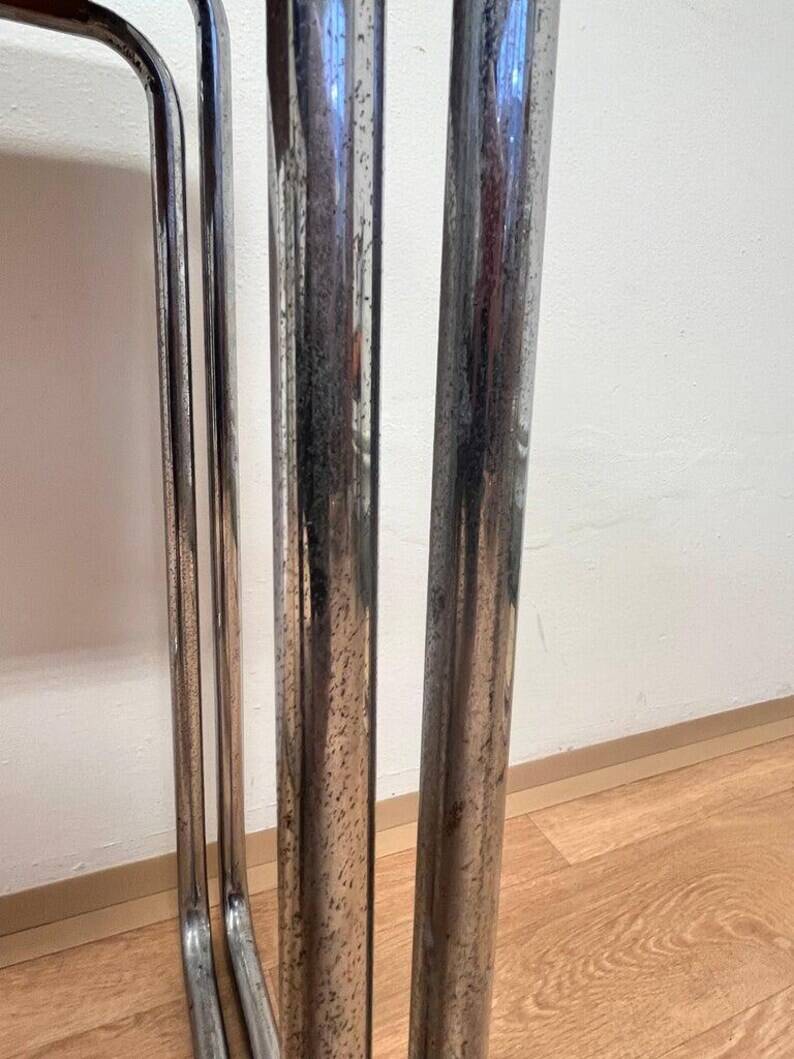 Rare Bauhaus chrome Nesting Tables B9, Marcel Breuer, 1930s