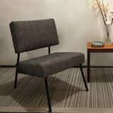Reupholstered modernist fireside chair