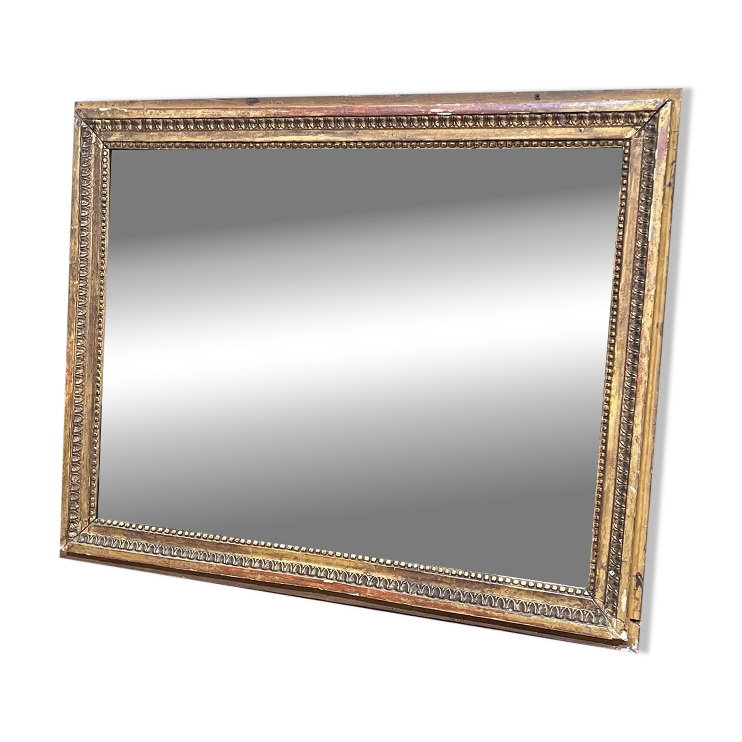 18th-century gilded wooden mirror