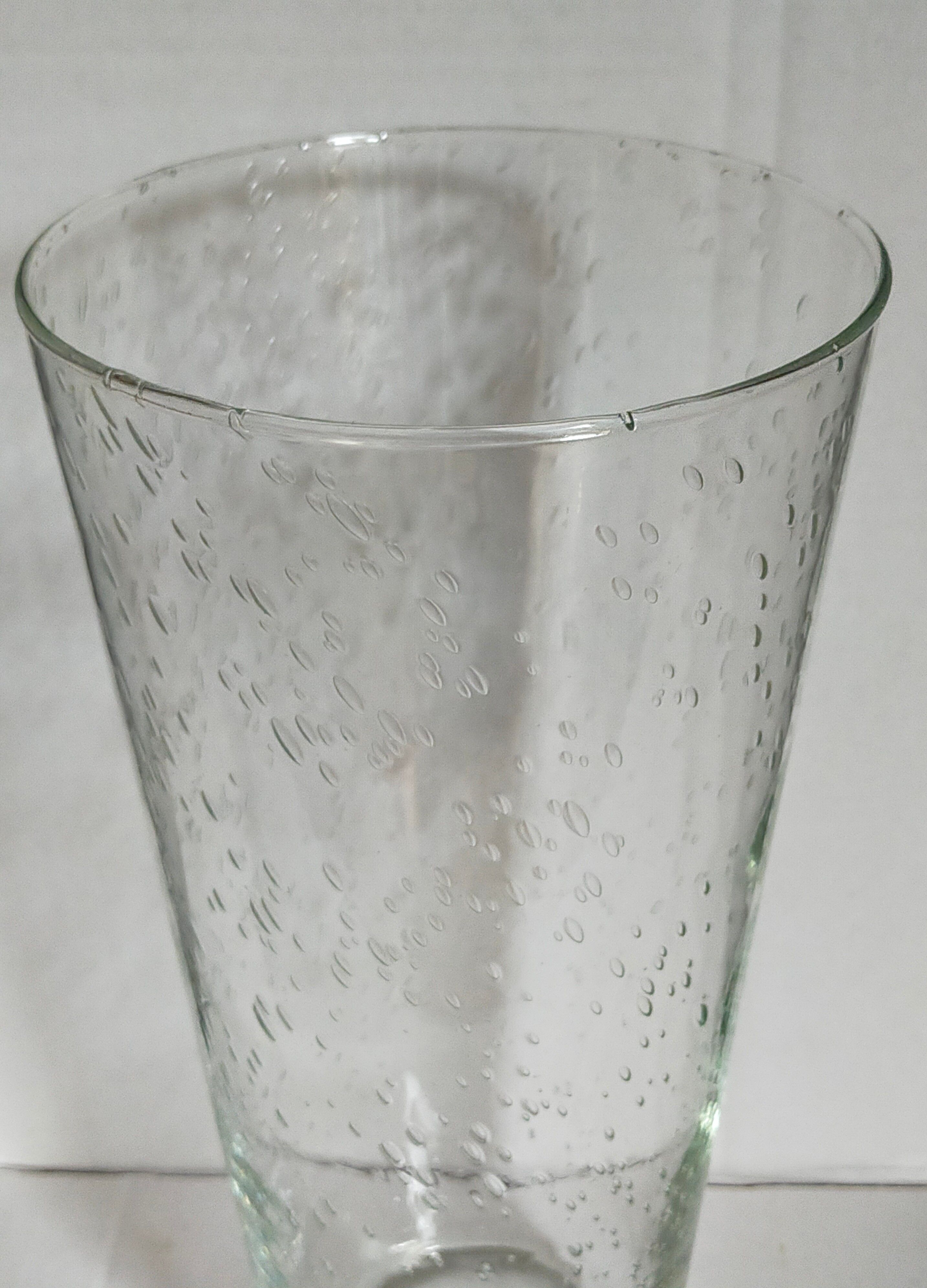 Vintage blown glass glass vase