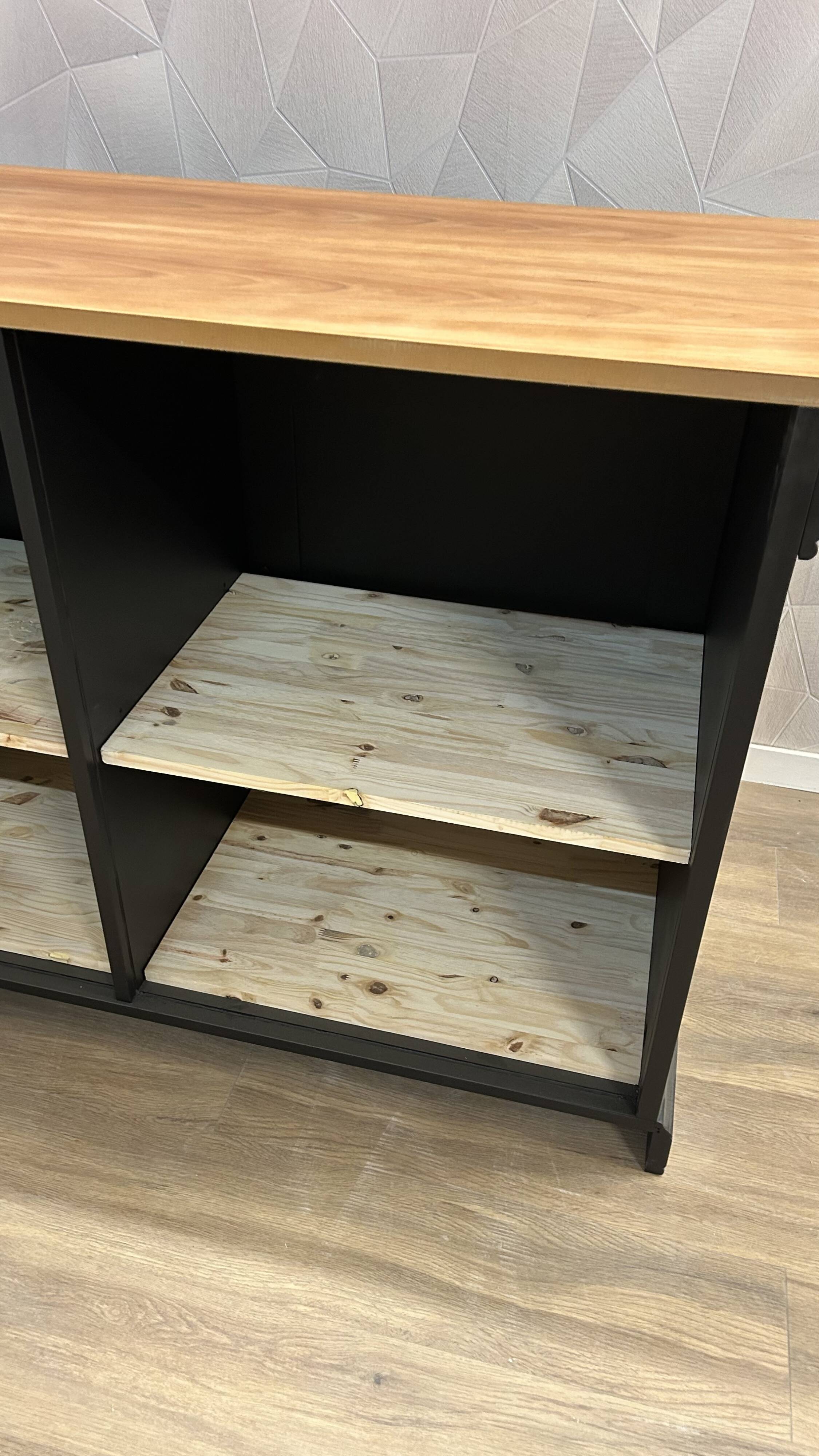 Old buffet bar with industrial makeover