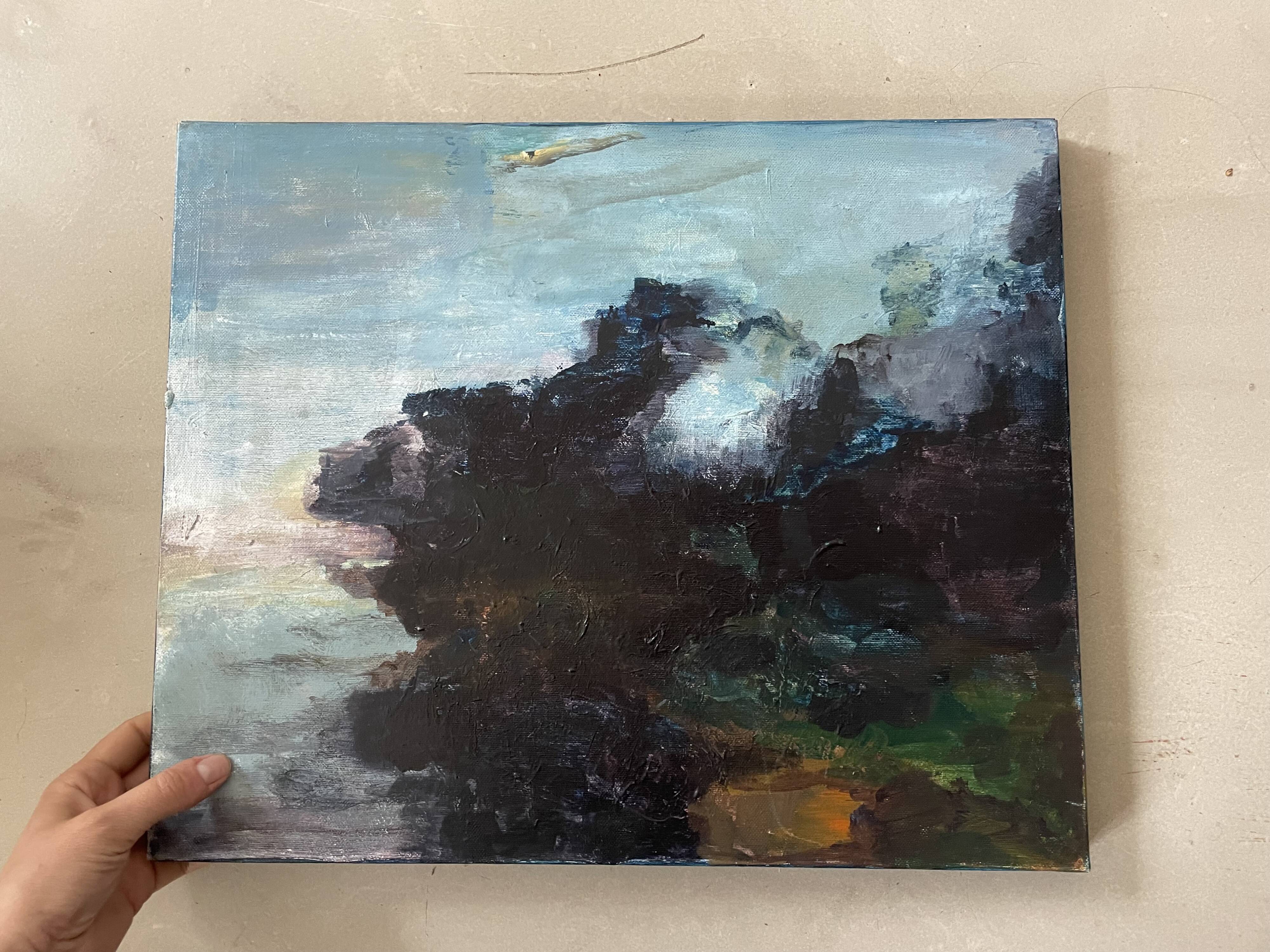 Abstract painting on canvas