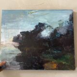 Abstract painting on canvas