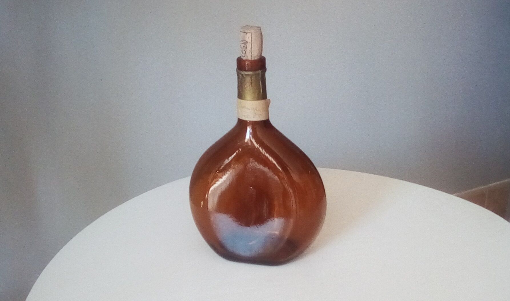 Vintage amber carafe