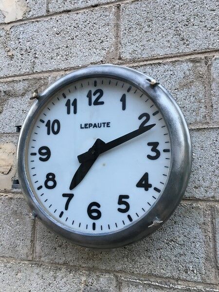 Horloge industrielle de gare Lepaute 1960