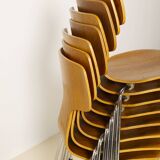 8 chaises T en teck, conçues par Arne Jacobsen pour Fritz Hansen, années 1980