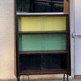 Vintage Alta 1950s glass-fronted bookcase