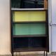 Vintage glass-fronted library Alta 1950