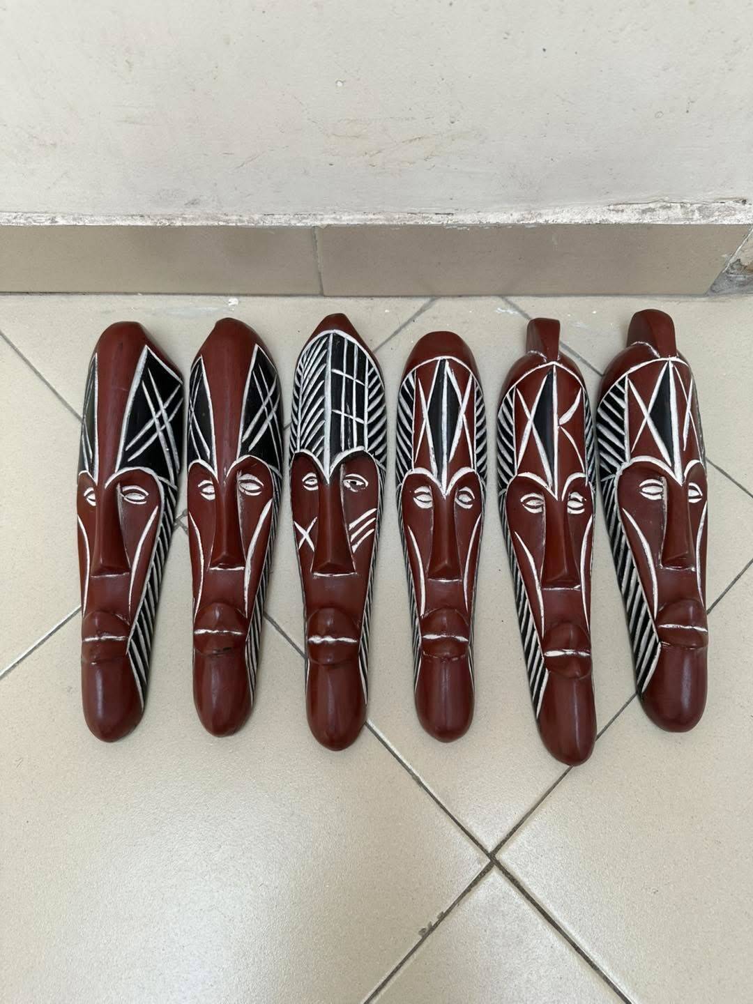 Set of 60 cm Fang African masks – ethnic wall decoration