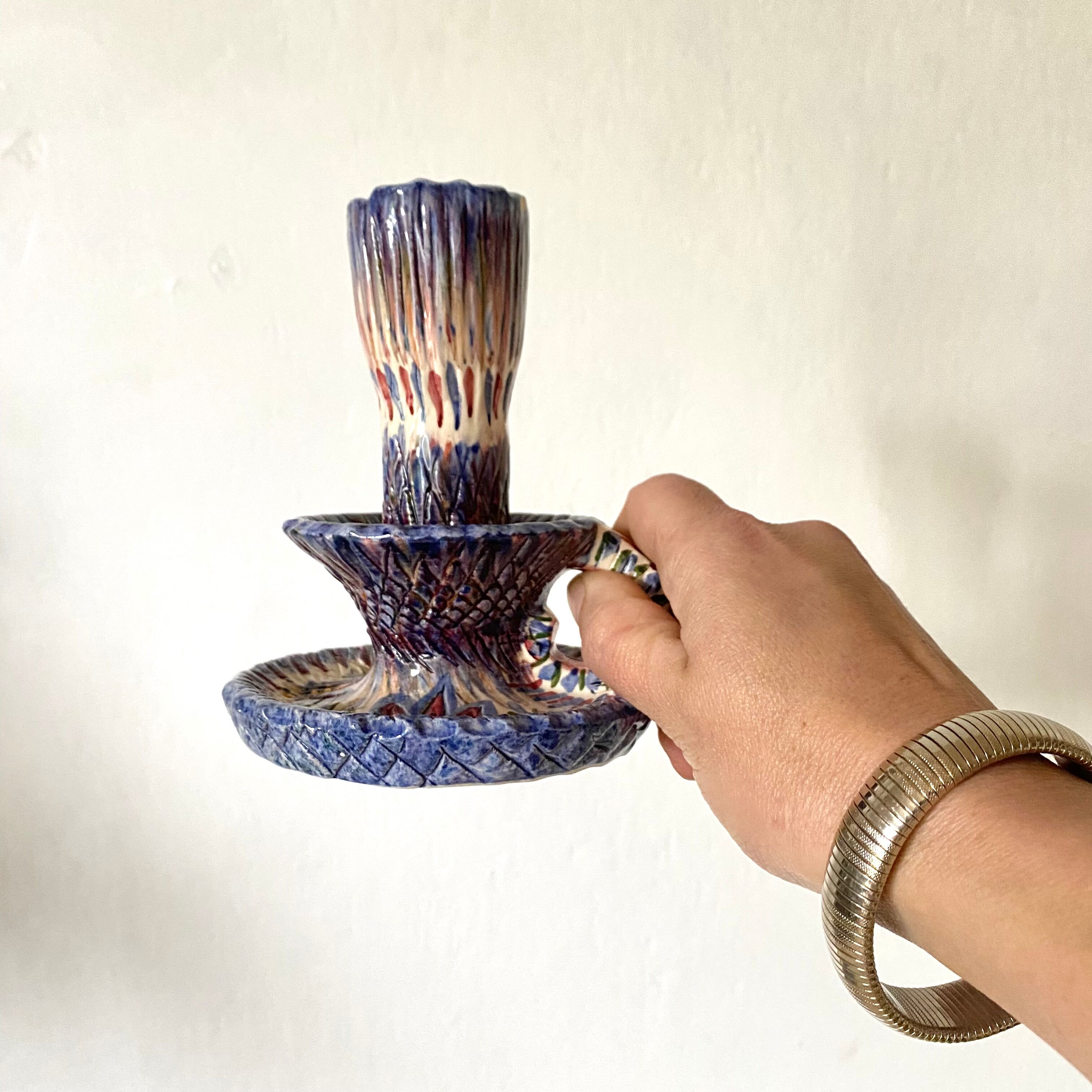 Brittany ceramic candle holder