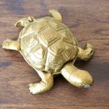 Brass turtle ashtray