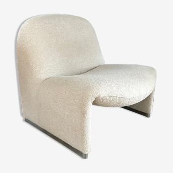 Bouclé Alky Chair by Giancarlo Piretti for Castelli, 1970s
