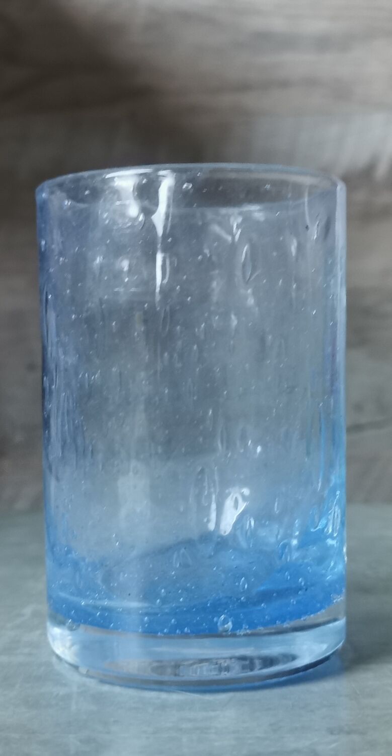 Bubbled water glasses Bourboule glassware