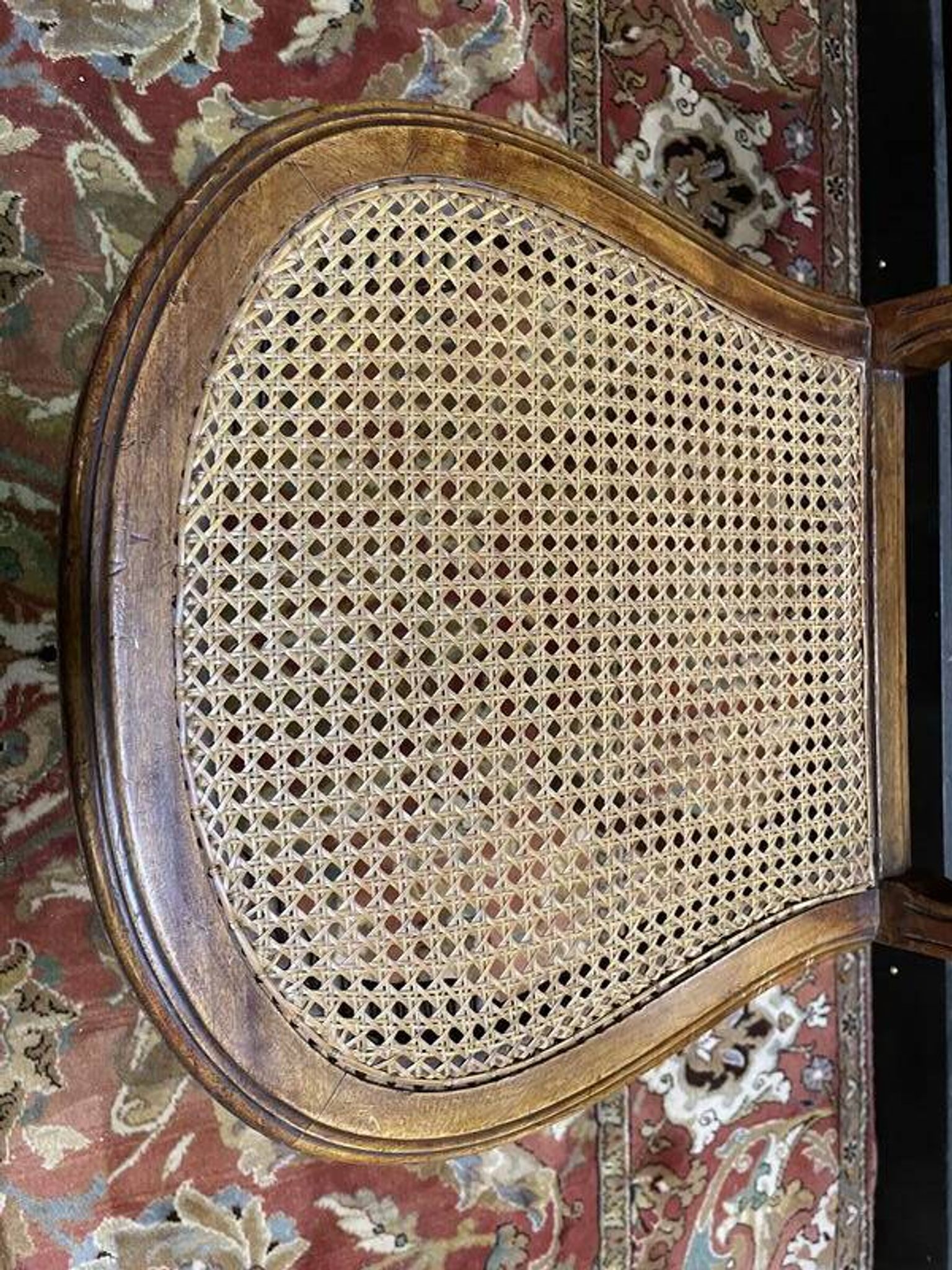 Set of 6 Louis XVI style chairs in cane - Caned