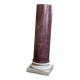 Pink marble column on a Carrara white base circa 1880