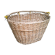 Wicker front bike basket