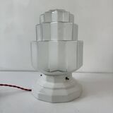 Old art deco skyscraper table lamp
