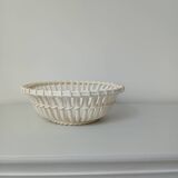 Corbeille tressée en faïence