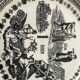 Set de 9 assiettes Gien « rébus « .