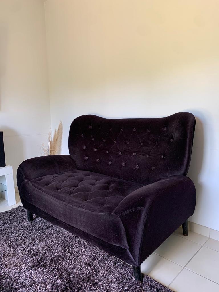 Baroque velvet sofa